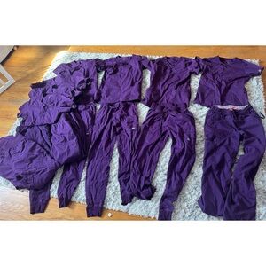 Purple Medical Scrub Sets (10 total pieces) Nursing, Dental